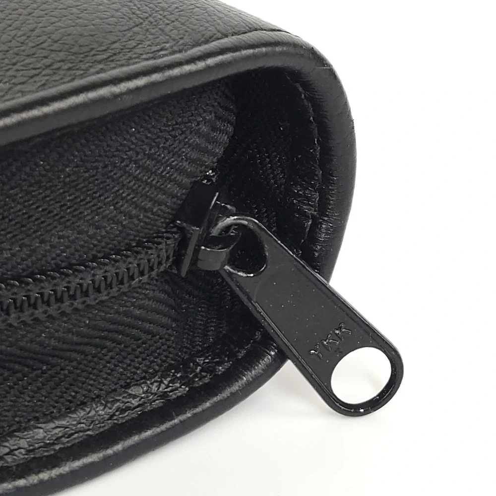Vtg Day Runner Pro Business System Black Leather 7-Ring Zip Planner Binder 8x10